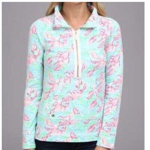 Lily Pulitzer lobstah roll quarter zip